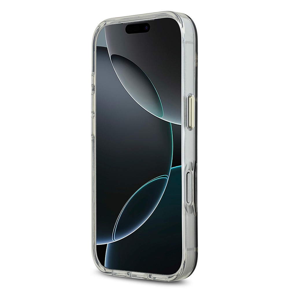 Apple iPhone 17 Pro Max Kılıf Guess Orjinal Lisanslı Metal Kamera Çerçeveli Simli Aynalı Kapak