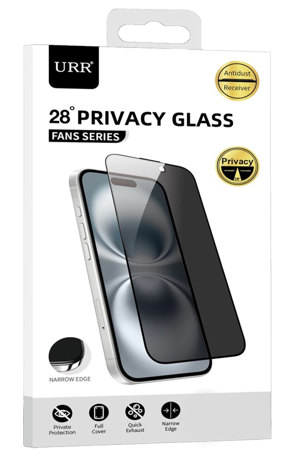URR iPhone 17 Air Fans Series Premium Hayalet Cam Ekran Koruyucu