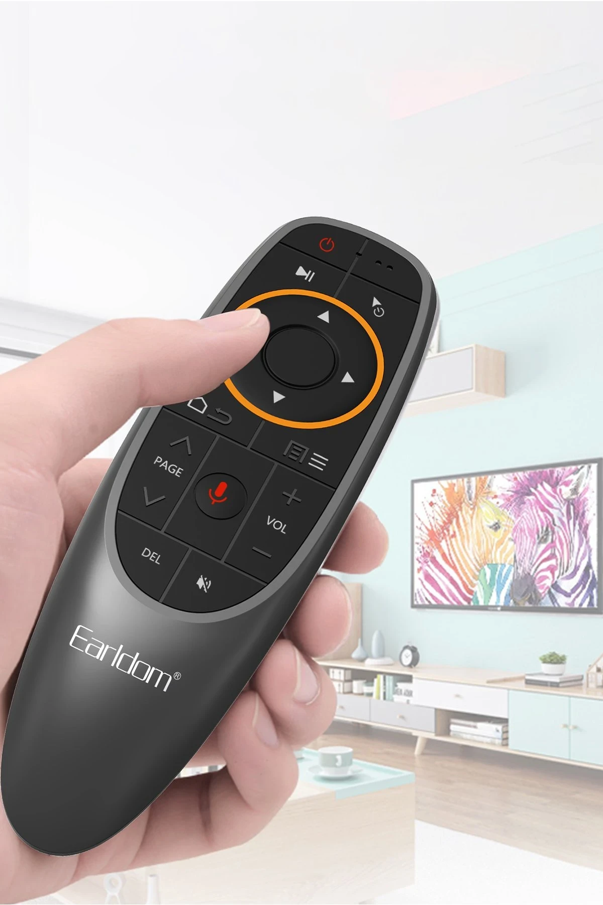 Earldom RM01 Sesli Komut ve Fare Özellikli Kablosuz 2.4G Kumanda