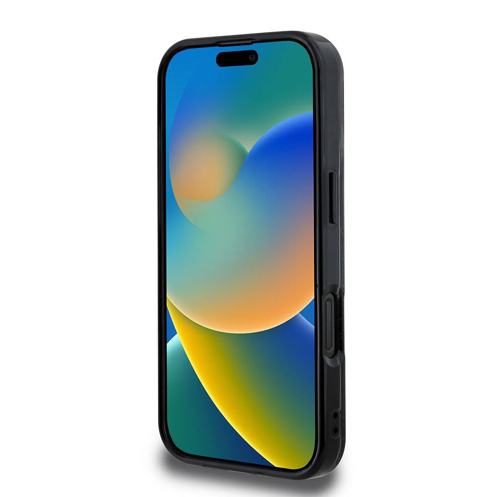 Apple iPhone 16 Pro Kılıf Lacoste Orjinal Lisanslı M-safe Şarj Özellikli IML Baskılı Gümüş Timsah Logolu Monogram Kapak