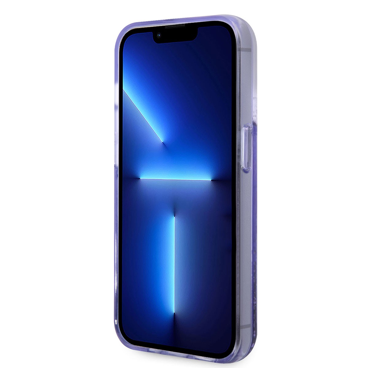 Apple iPhone 14 Pro Kılıf GUESS Transparan Sıvılı Simli Dizayn Kapak