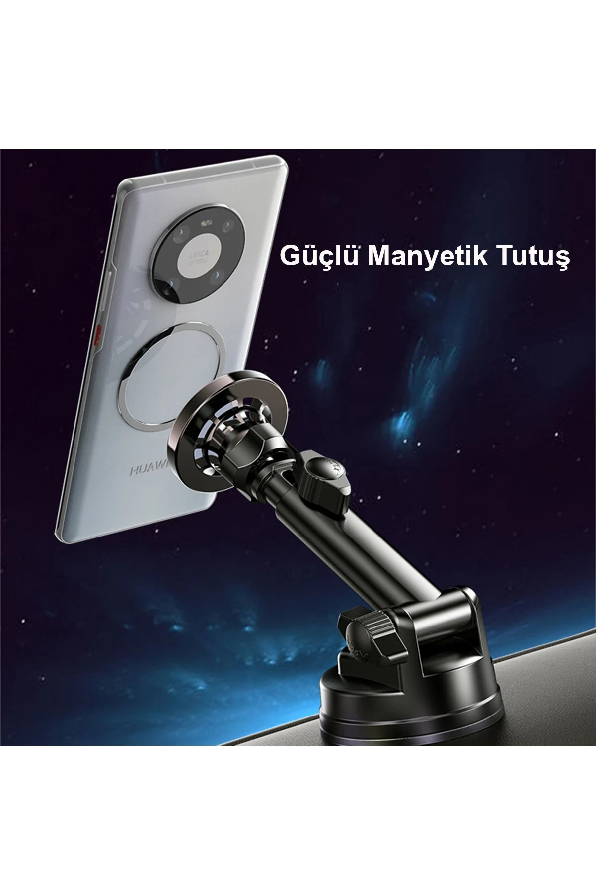 Yesido C158 2in1 Izgara Klipsli ve Vantuzlu 360 Derece Ayarlanabilir Manyetik Magsafe Araç Tutucu