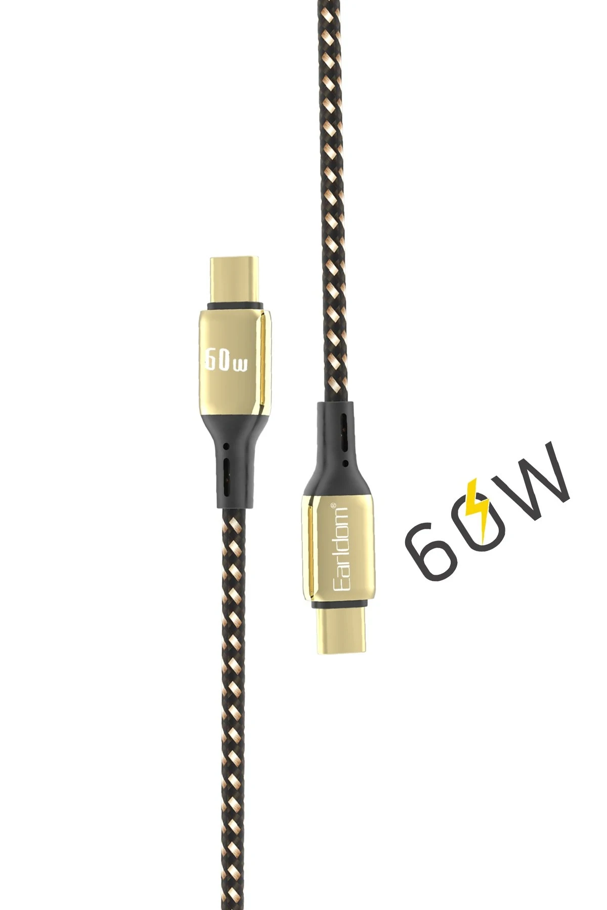 Earldom EC-141C 3M 60W Type-C to Type-C PD Hızlı Şarj Kablosu