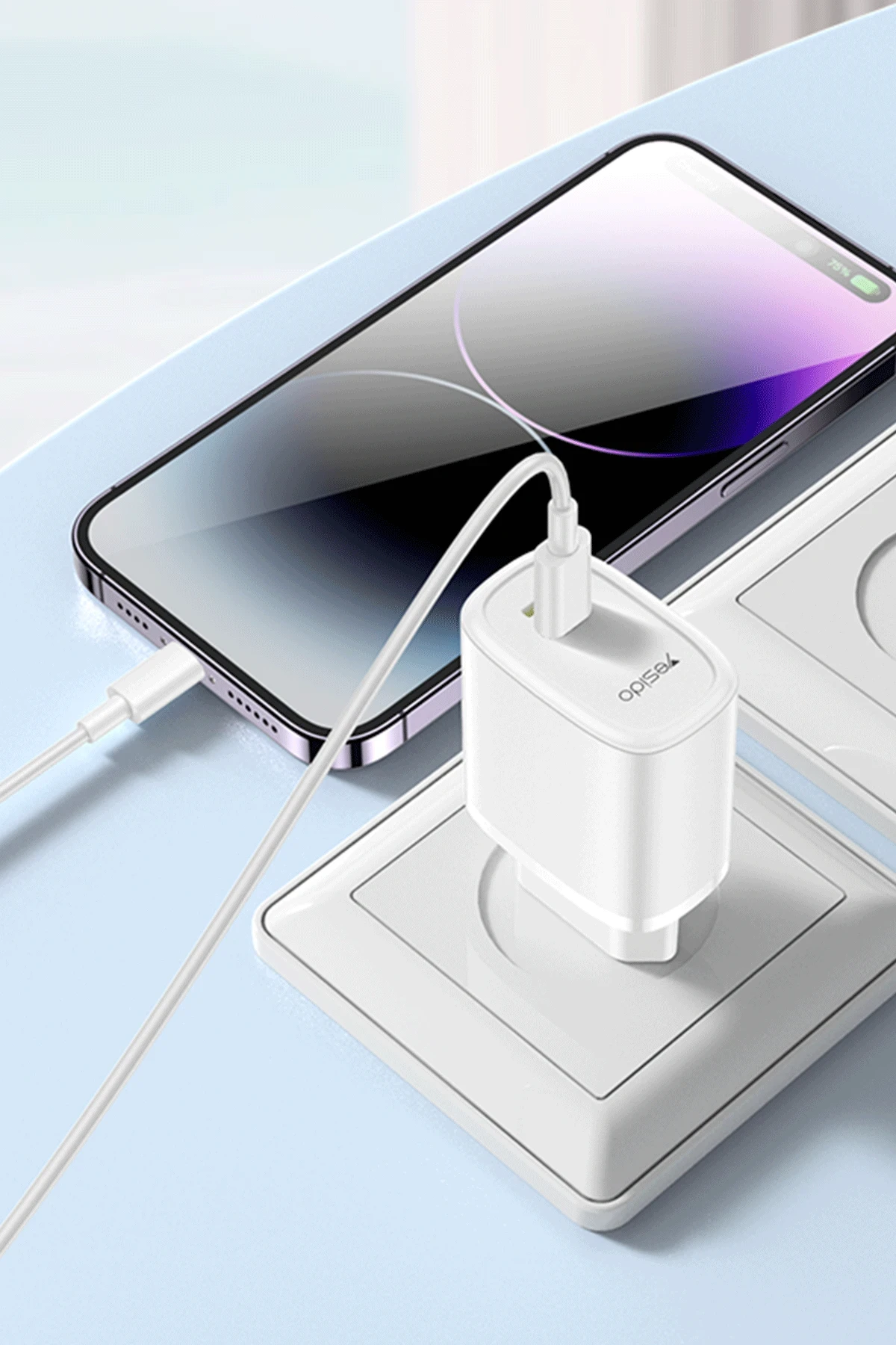 Yesido CG10 5in1 12W Şarj Aleti Kablo Powerbank Flash Bellek Airpods Set