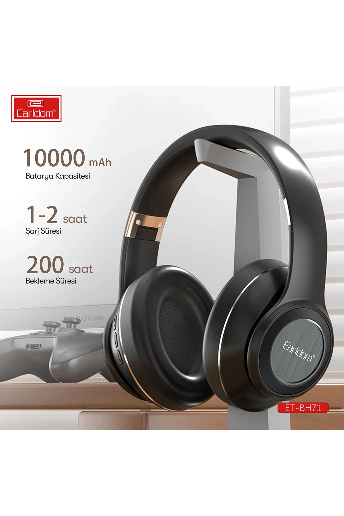 Earldom BH71 Kafaüstü Bluetooth Kulaklık