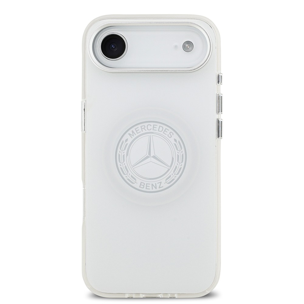 Apple iPhone 17 Air Kılıf Mercedes Benz Orjinal Lisanslı M-safe Şarj Özellikli Buzlu PC Nostaljik Yıldız Dizayn Kapak