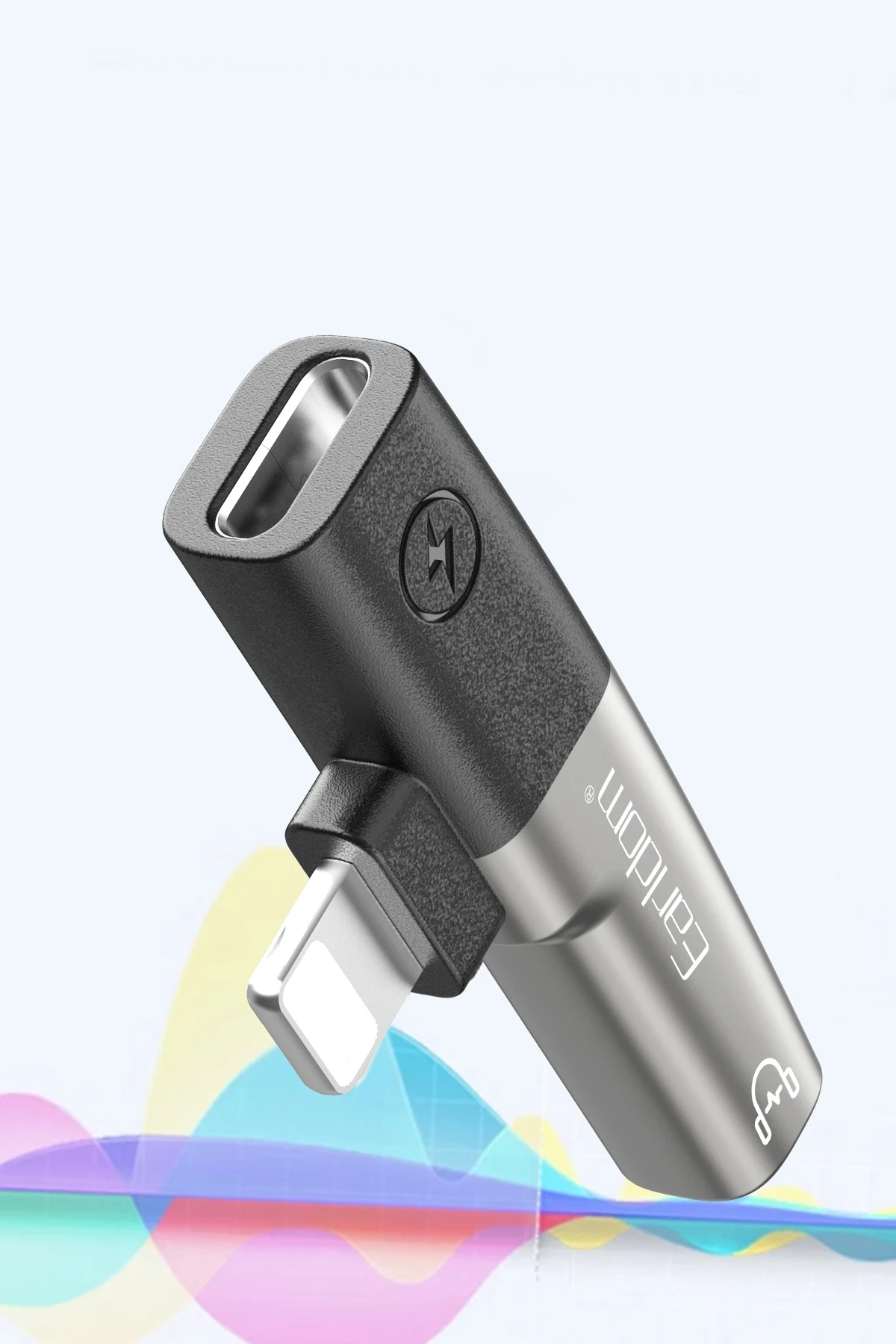 Earldom OT107L Lightning to 3.5mm ve Lightning Çıkış Dönüştürücü