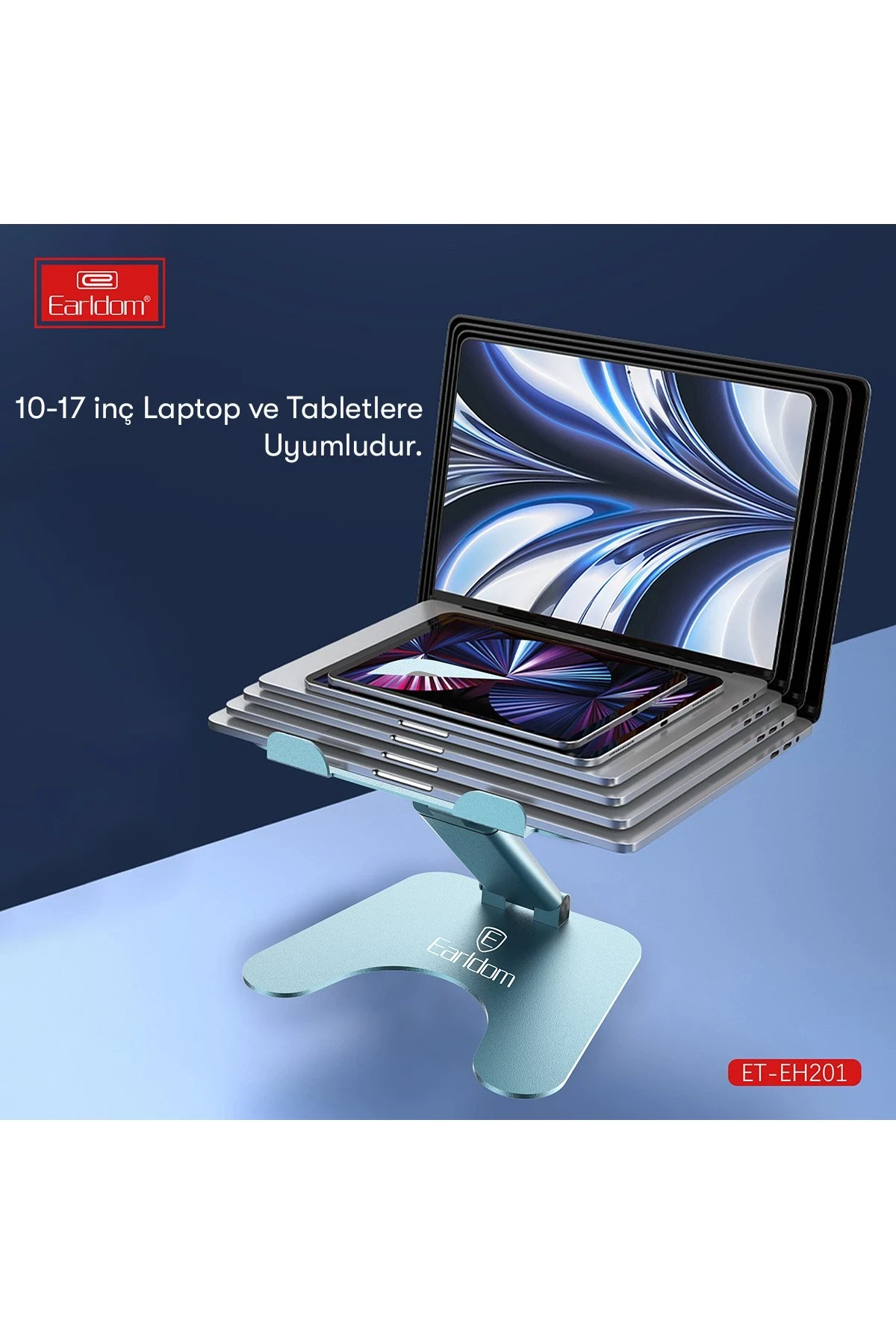 Earldom EH201 Ayarlanabilir Metal Laptop ve Tablet Standı