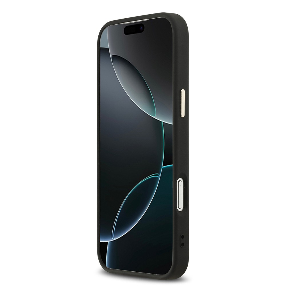 Apple iPhone 17 Pro Max Kılıf DKNY Orjinal Lisanslı M-safe Şarj Özellikli 3D Yazılı Checkered Pattern Kapak