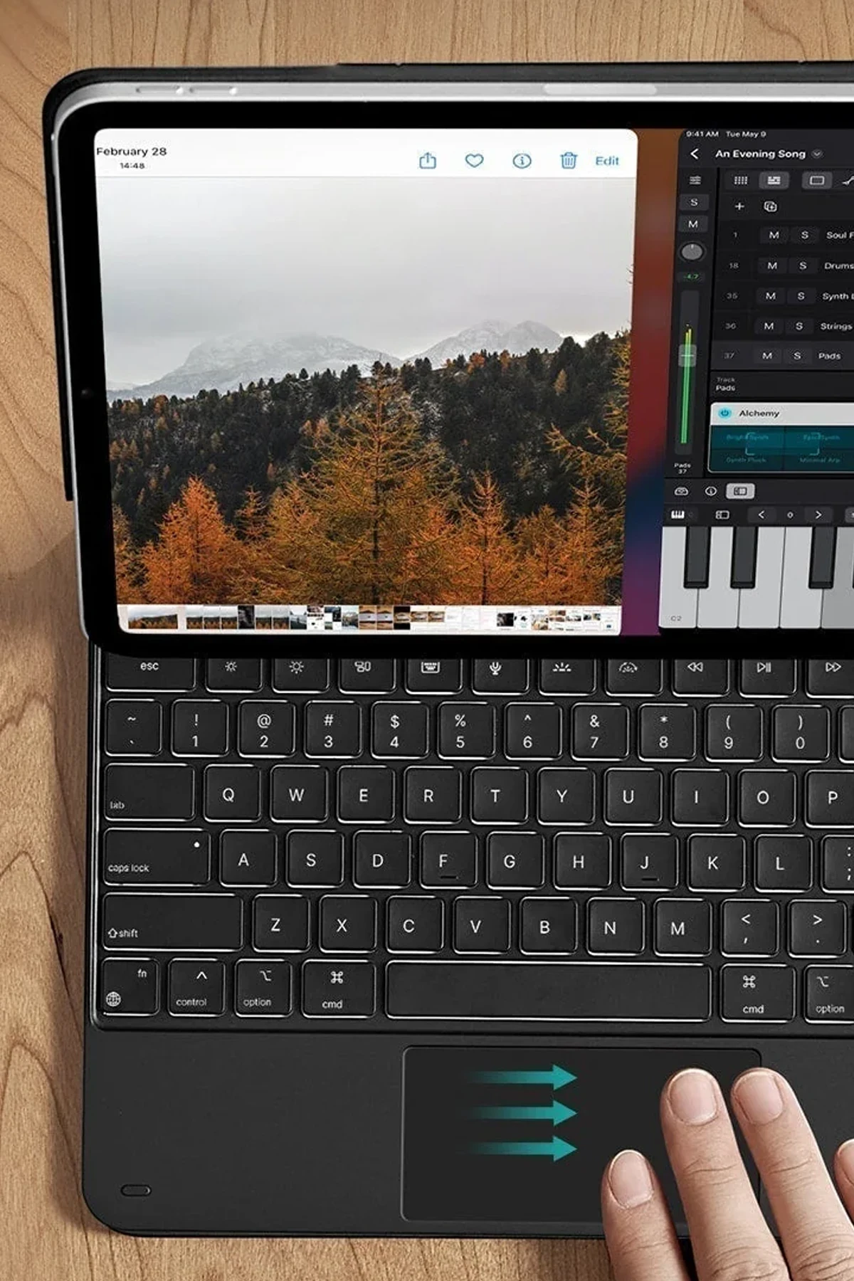 ESR Apple iPad Air 11 (2024) Rebound Manyetik Klavyeli Tablet Kılıfı