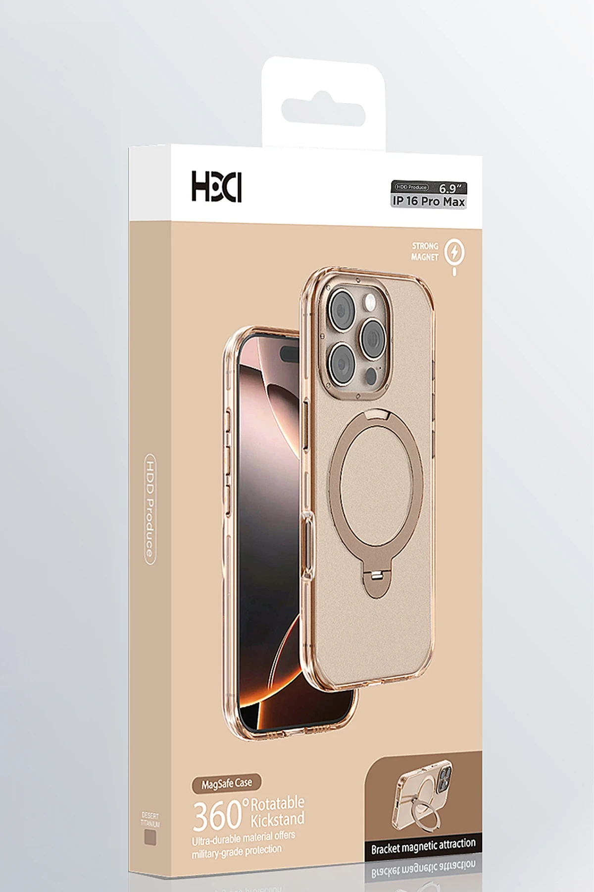 HDD Apple iPhone 16 Pro HBC-338 Andes Magsafe Standlı Kapak