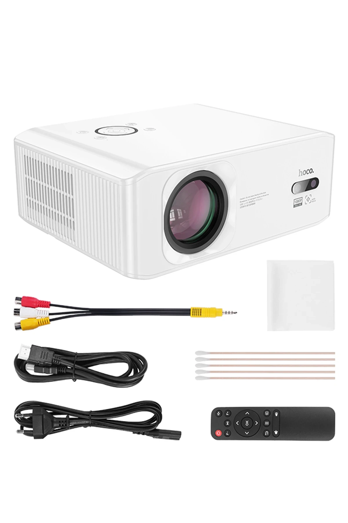 Hoco. DT3 Smart Elektrik Otomatik Odaklanma Özellikli 1080P Android Wifi Kablolu Projeksiyon Cihazı