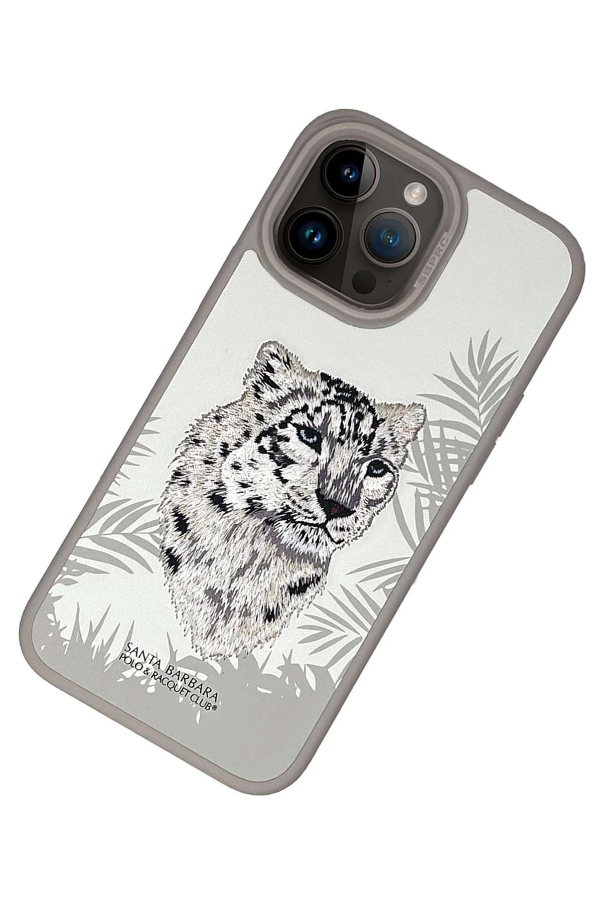 Santa Barbara Polo Racquet Club iPhone 15 Pro Savanna Kapak - Snow Leopard