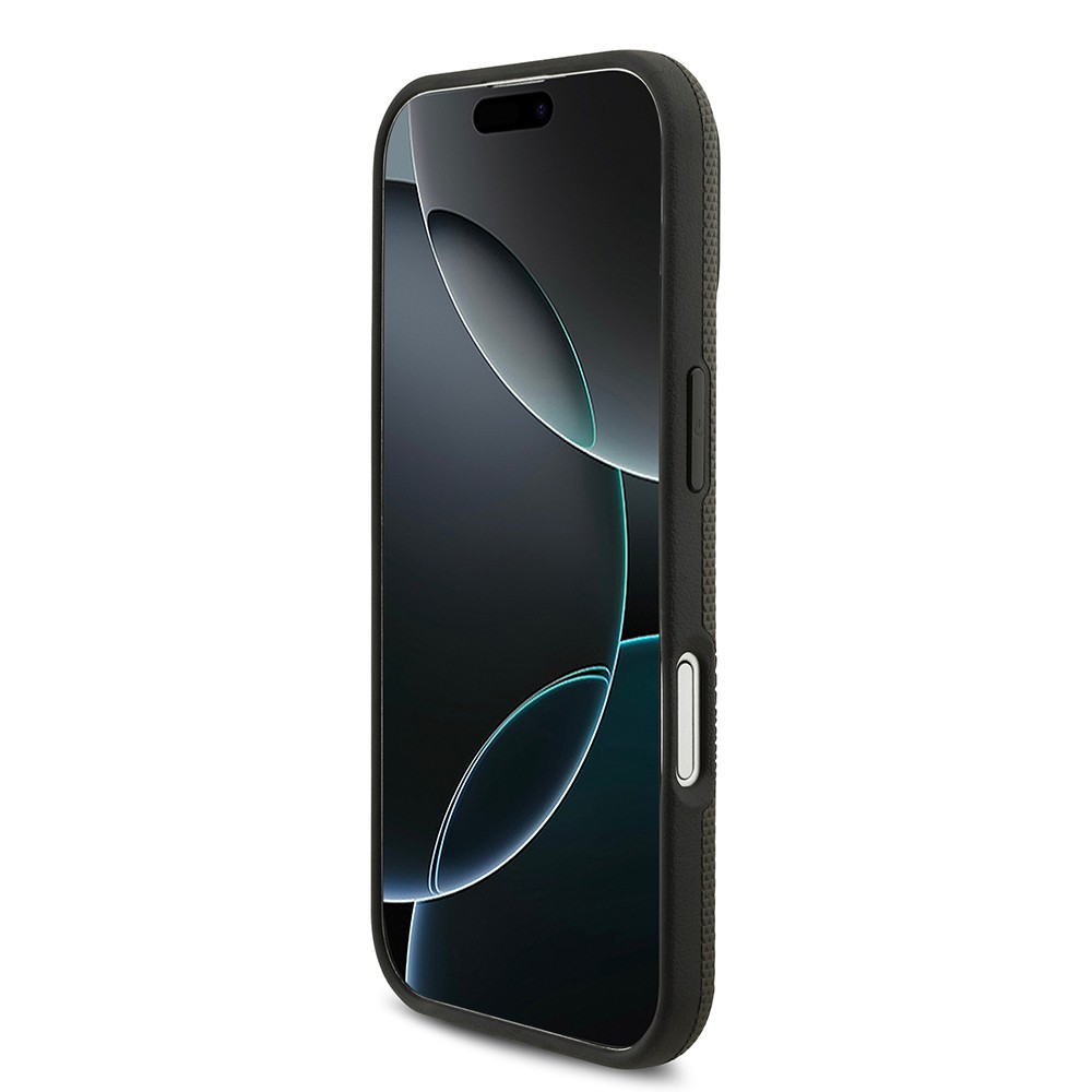 Apple iPhone 17 Kılıf BMW Orjinal Lisanslı M-safe Şarj Özellikli Metal Logolu Delikli M Dizayn Deri Kapak