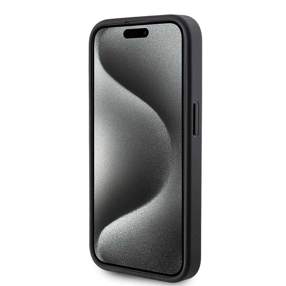 Apple iPhone 14 Pro Max Kılıf Guess Orjinal Lisanslı M-safe Şarj Özellikli PU Üçgen Logo 4G Desenli Kapak