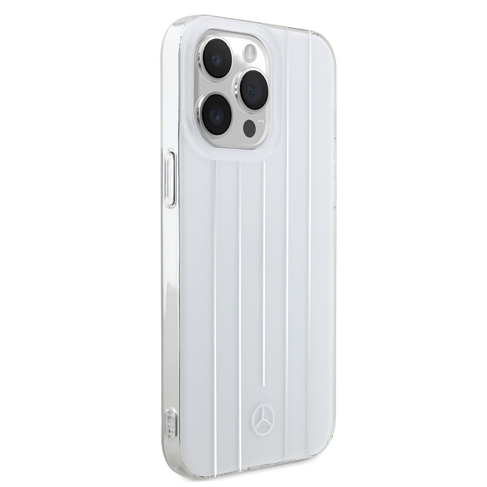 Apple iPhone 14 Pro Max Kılıf Mercedes Benz Orjinal Lisanslı New Urban 3 Sert PC Paralel Çizgi Desenli Kapak