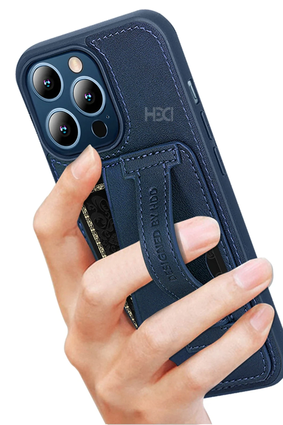 HDD iPhone 15 Pro Kılıf HD Deri Kartvizitli Kapak