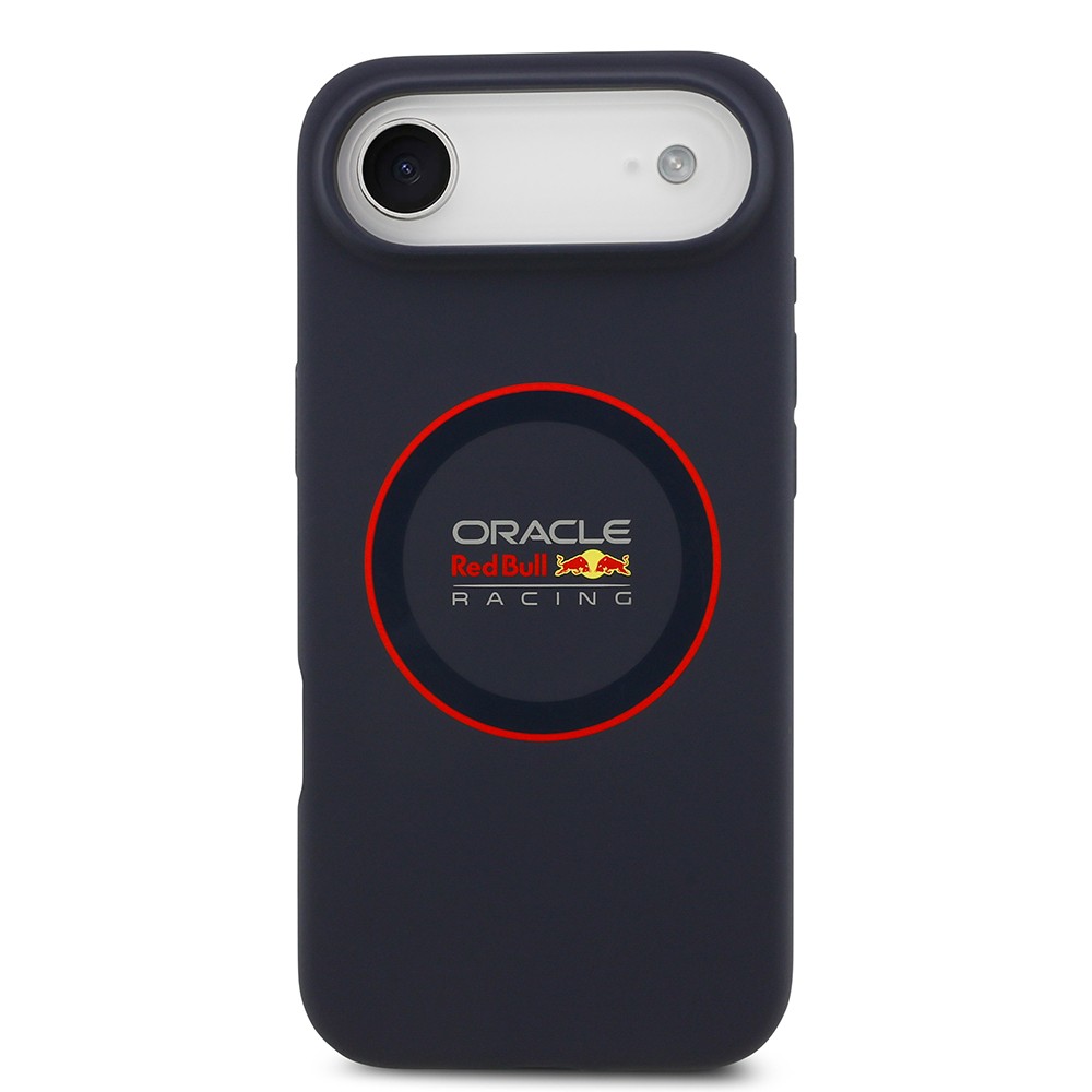 Apple iPhone 17 Air Kılıf Redbull Orjinal Lisanslı M-safe Şarj Özellikli Kırmızı Halka ve Logo Silikon Kapak