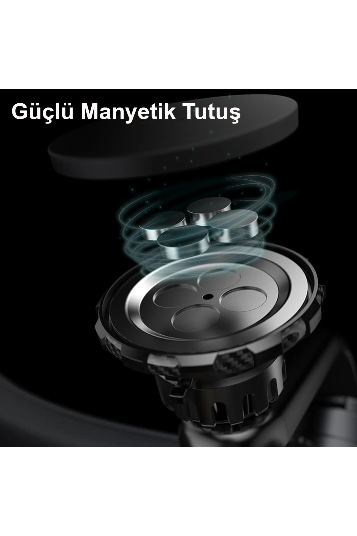 Yesido C159 2in1 Izgara Klipsli ve Yapışkanlı 360 Derece Ayarlanabilir Manyetik Magsafe Araç Tutucu