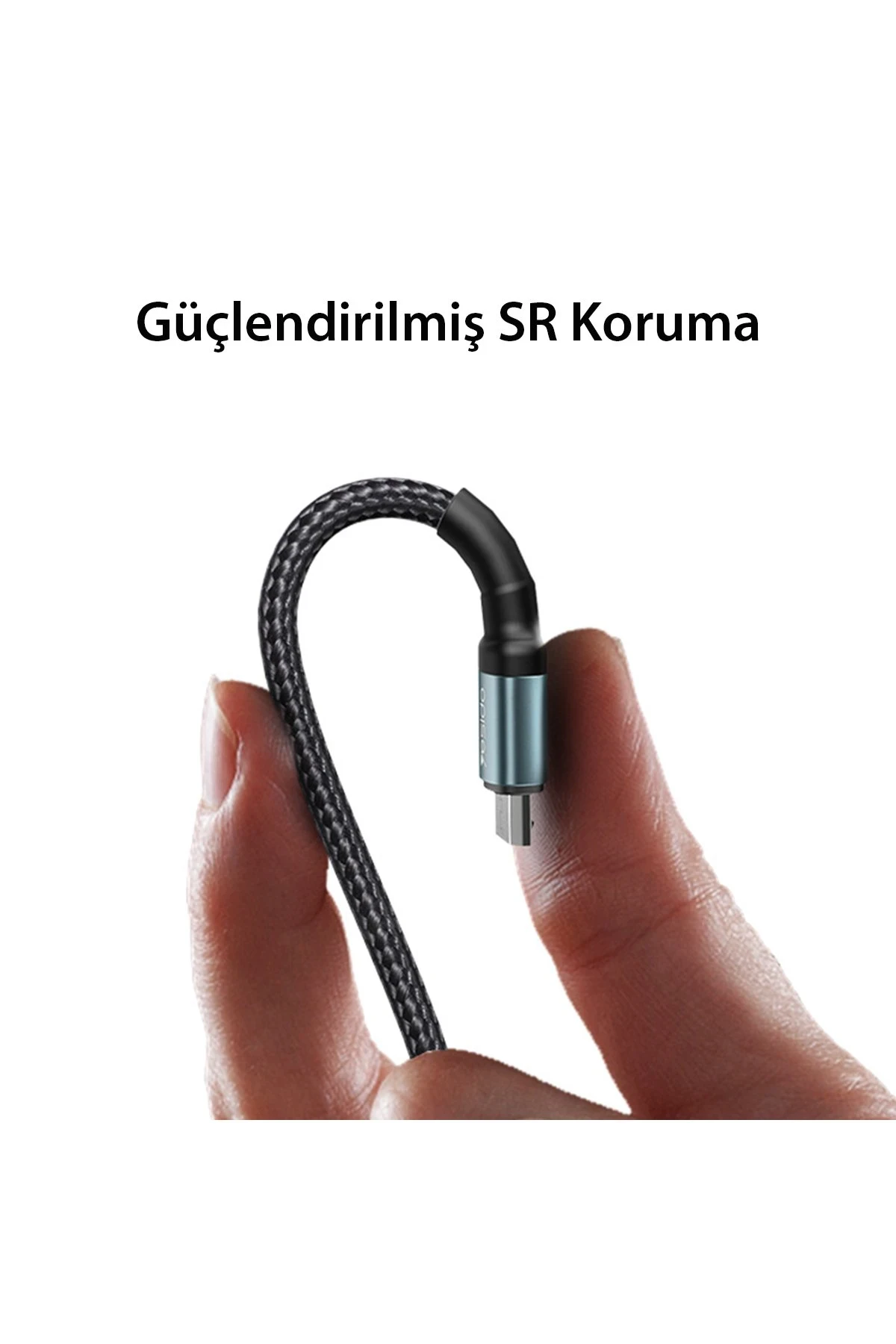 Yesido CA74 1.2M 2.4A Hasırlı Usb to Type-C Hızlı Şarj Kablosu