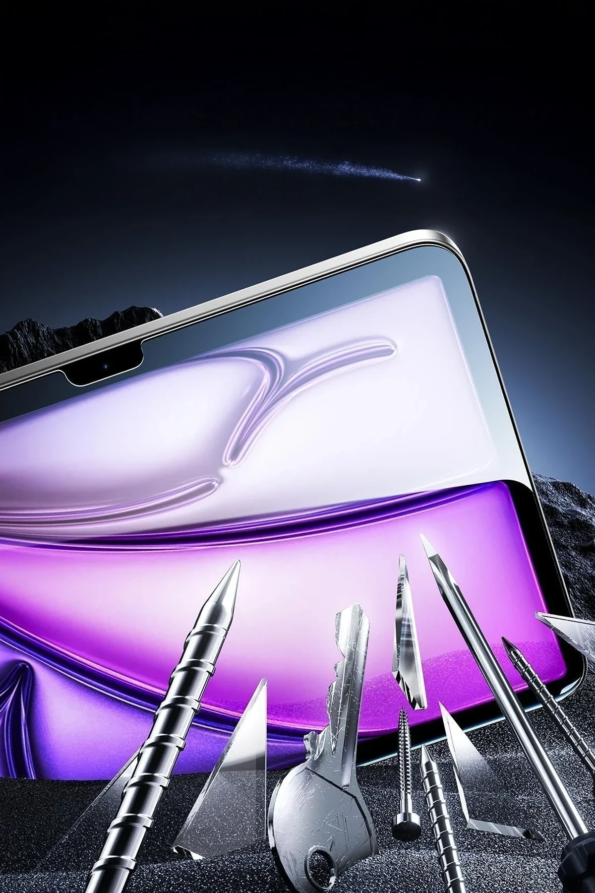 ESR Apple iPad Air 13 (2024) UltraFit Armorite AutoKit 2 Adet Tablet Cam Ekran Koruyucu