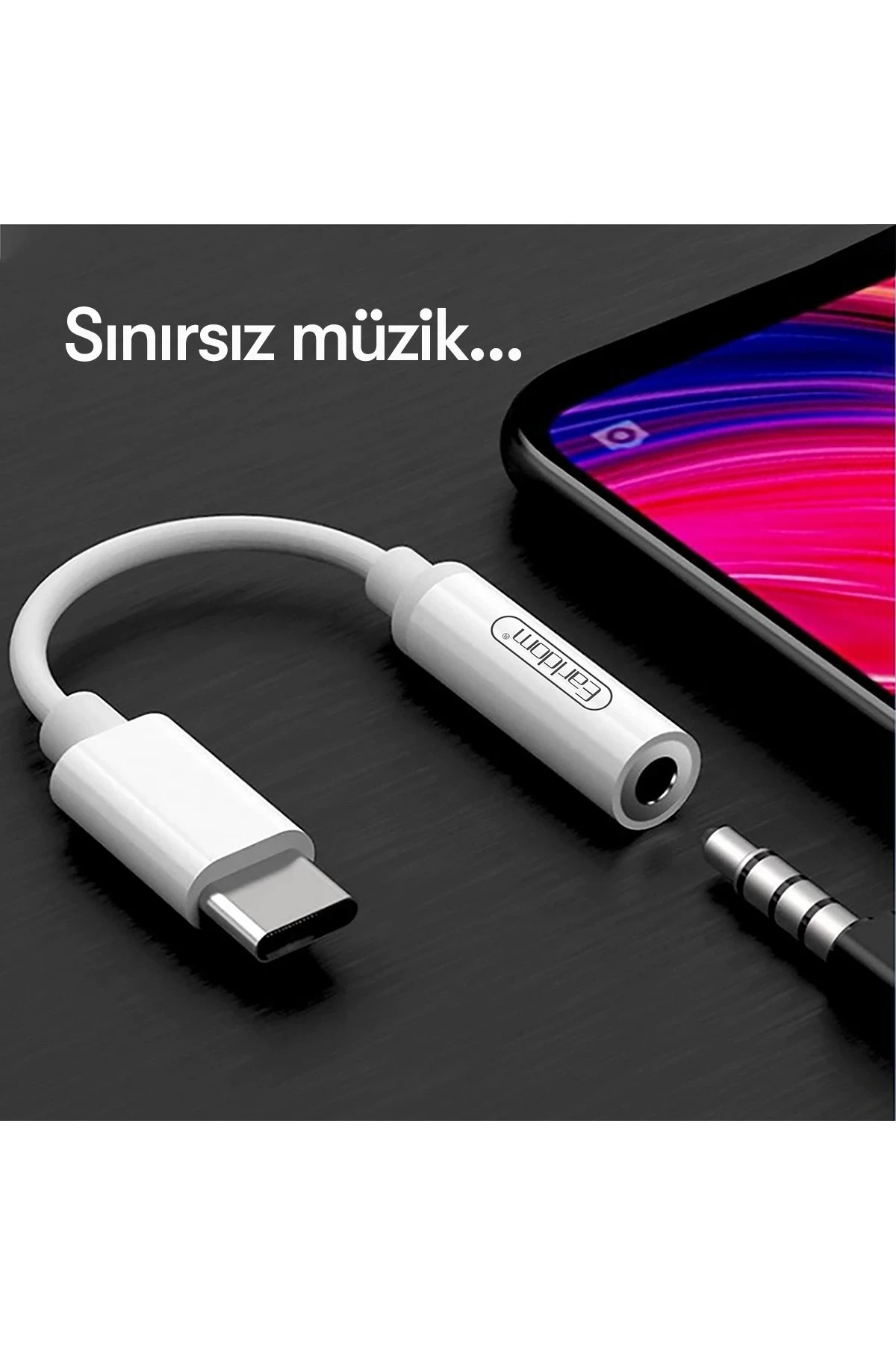 Earldom OT42 Tak Çalıştır Type-C to Aux Dönüştürücü