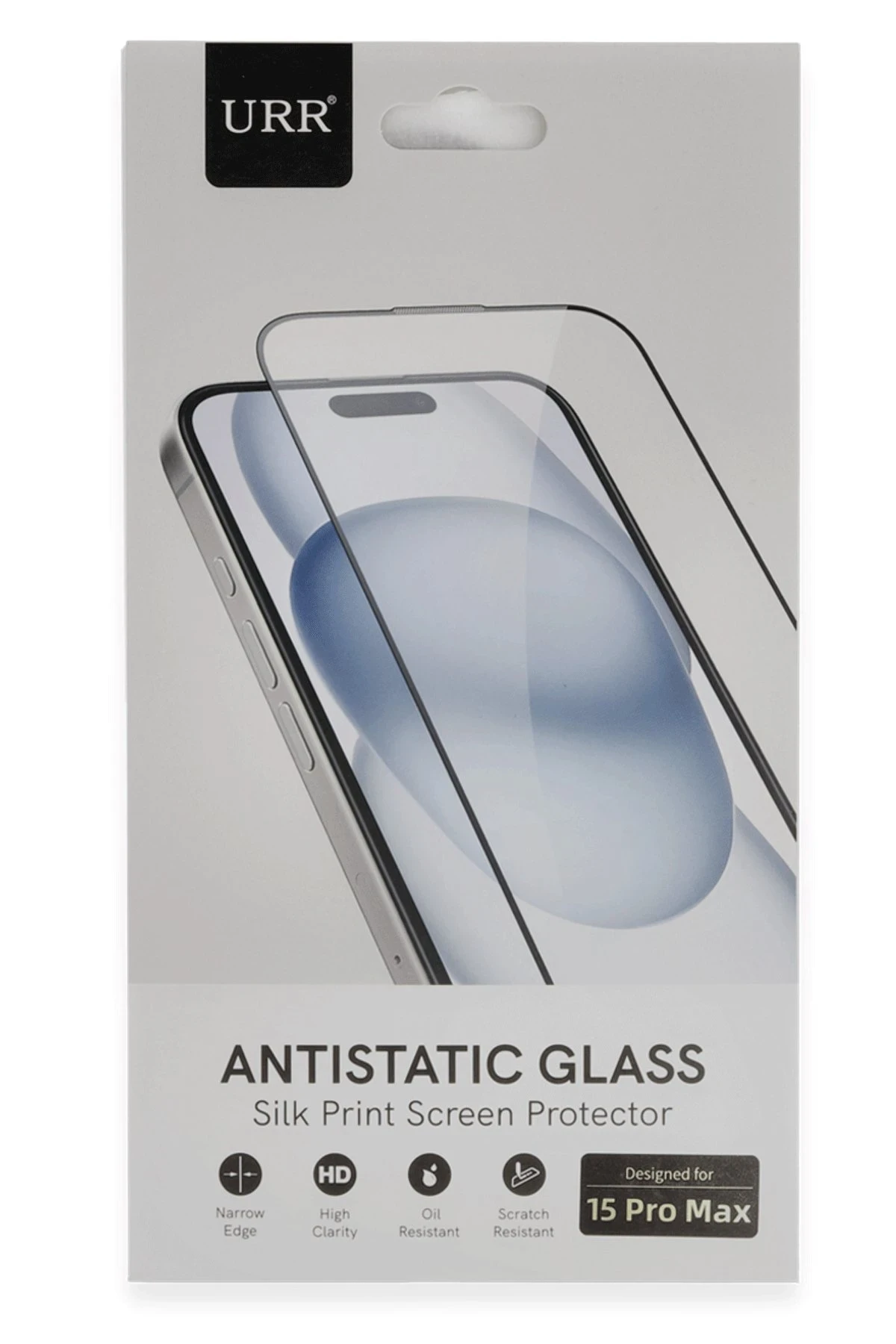 URR iPhone 15 Pro Max 2.5D Antidust HD Cam Ekran Koruyucu