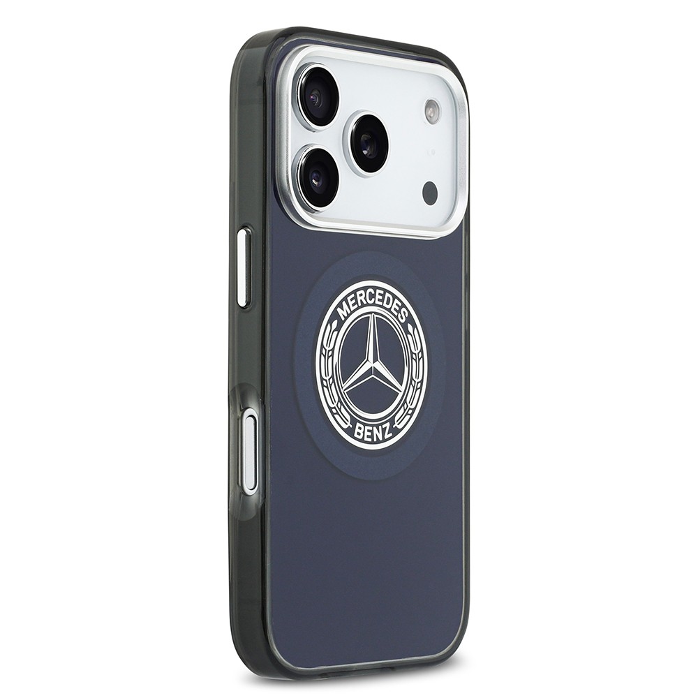 Apple iPhone 17 Pro Kılıf Mercedes Benz Orjinal Lisanslı M-safe Şarj Özellikli Çift Katmanlı PC Nostaljik Yıldız Dizayn Kapak