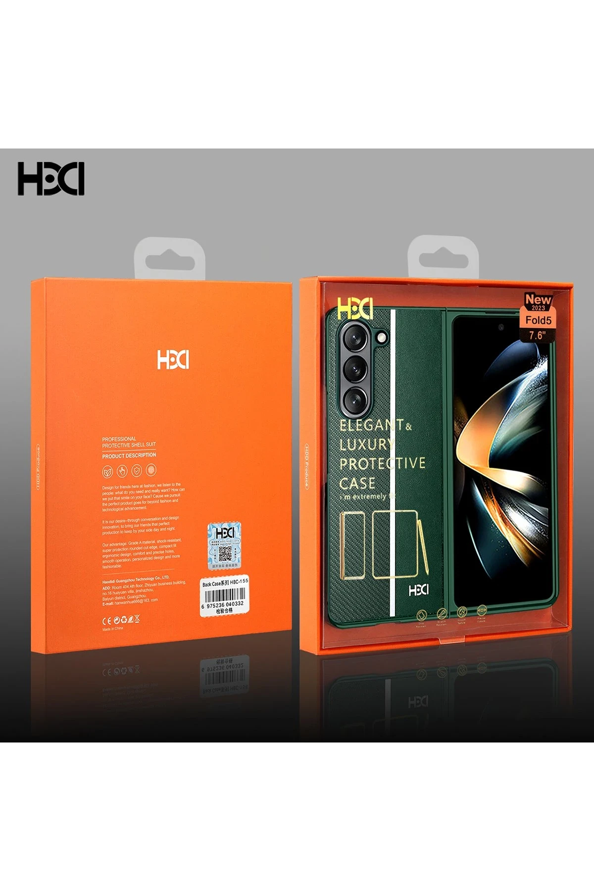 HDD Samsung Galaxy Z Fold 5 Kılıf HBC-155 Lizbon Kapak