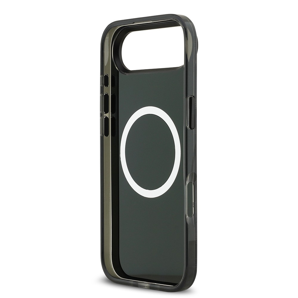 Apple iPhone 17 Air Kılıf BMW Orjinal Lisanslı M-safe Şarj Özellikli Metal Kamera Butonlu Yatay Şeritli M Dizayn Kapak