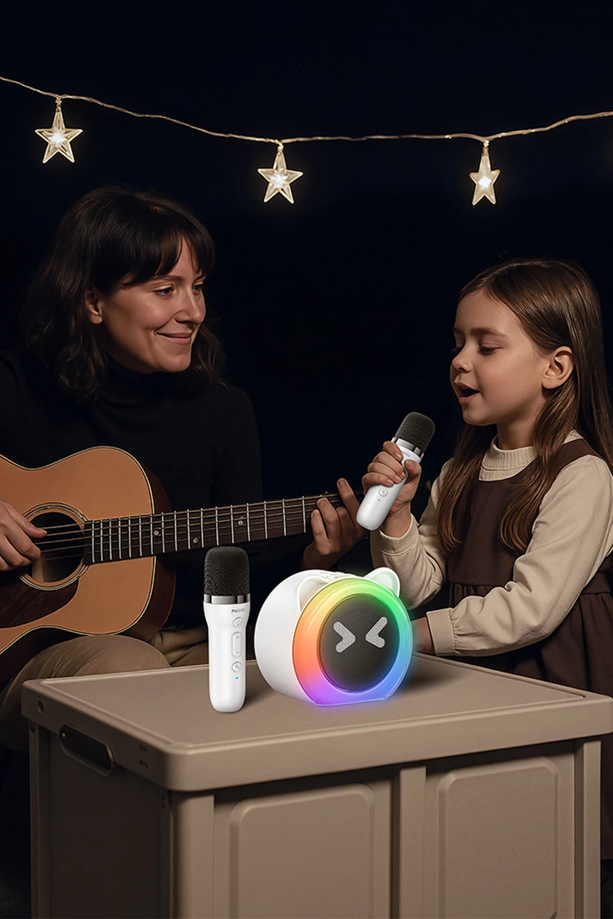 Yesido YSW36 2 Adet Karaoke Mikrofonlu BT 5.3 RGB Kablosuz Hoparlör