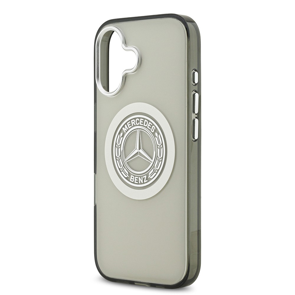 Apple iPhone 17 Kılıf Mercedes Benz Orjinal Lisanslı M-safe Şarj Özellikli Çift Katmanlı PC Nostaljik Yıldız Dizayn Kapak