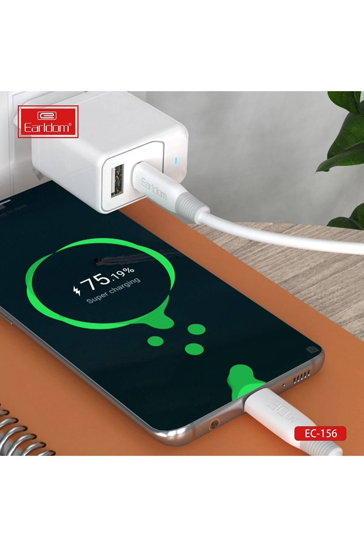 Earldom EC-156i PD 30W Type-C to Lightning 2m Hızlı Şarj Kablosu