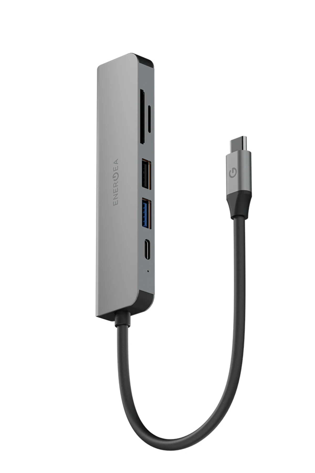 Energea AluHub HD3 60W Type-C PD Şarj Destekli 6in1 4K Hub Dönüştürücü