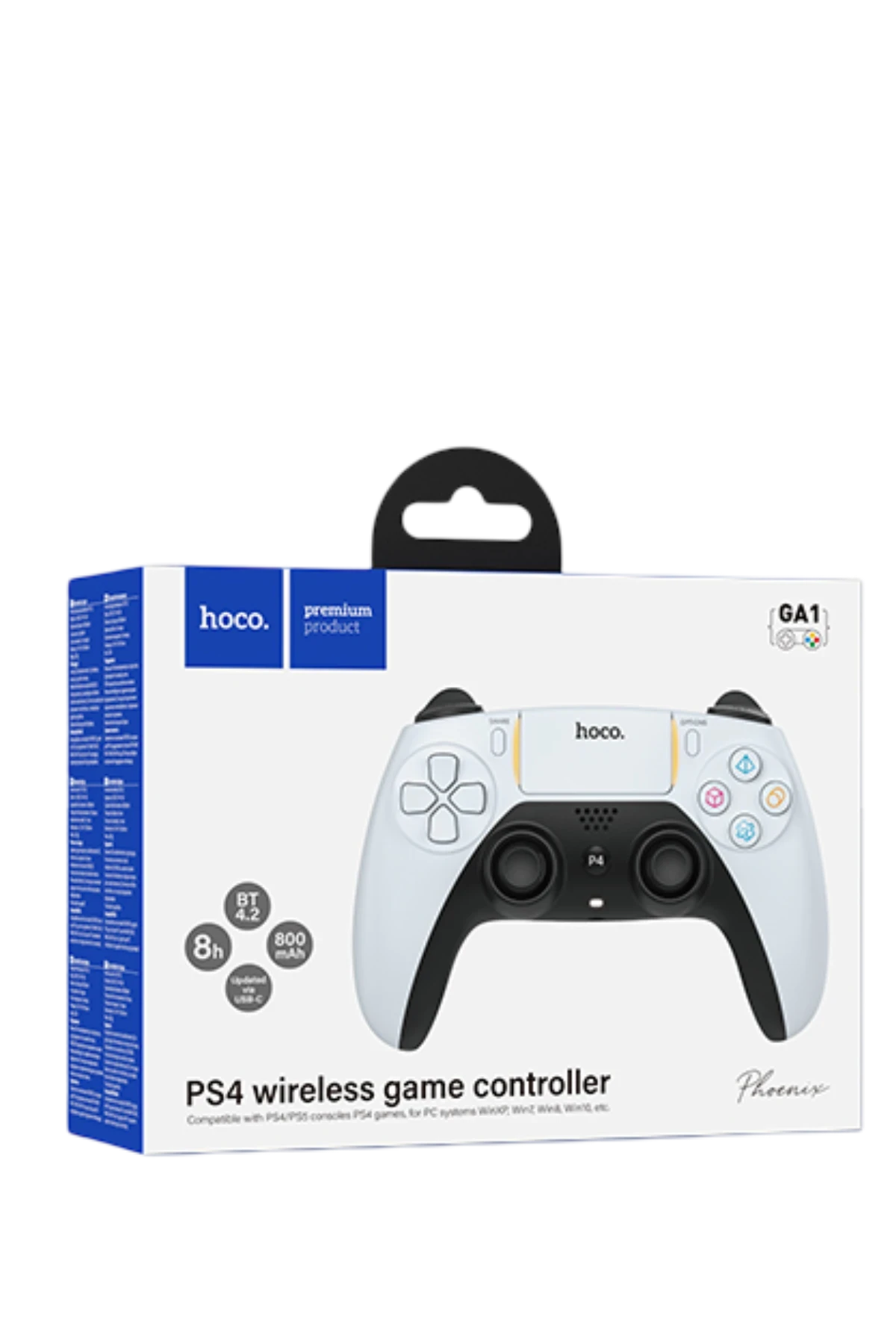 Hoco. GA1 Phoenix Çoklu Platform Uyumlu (PS4 ve PC) Kablosuz Oyun Kolu