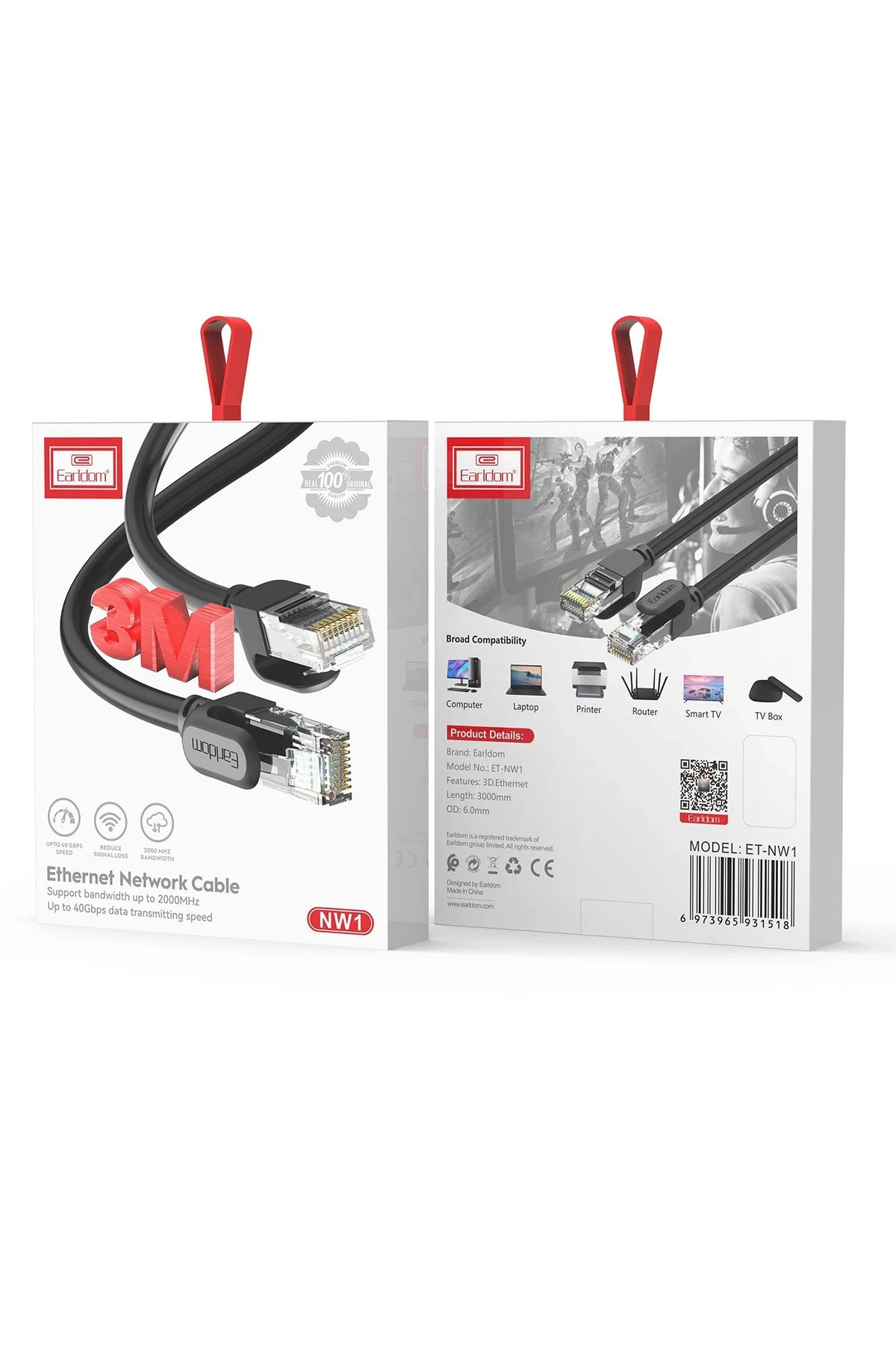 Earldom NW1 3M Cat 6 Ethernet Network Kablosu