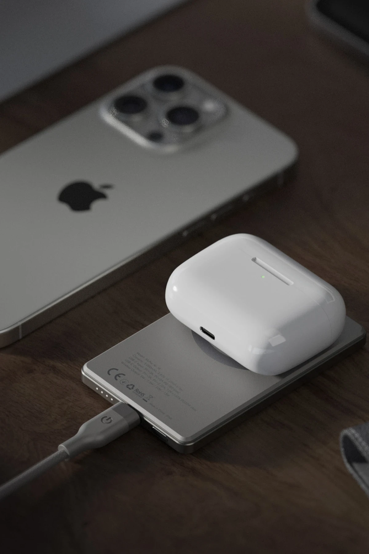 Energea AluPac Mini 5K 5.000 mAh 20W Type-C ve 15W Kablosuz Şarj Çıkışlı PD Hızlı Şarj Magsafe Powerbank