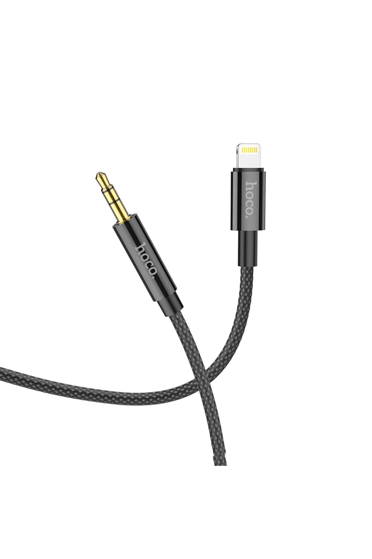 Hoco. UPA19 1M Hasırlı Lightning to Aux Kablo