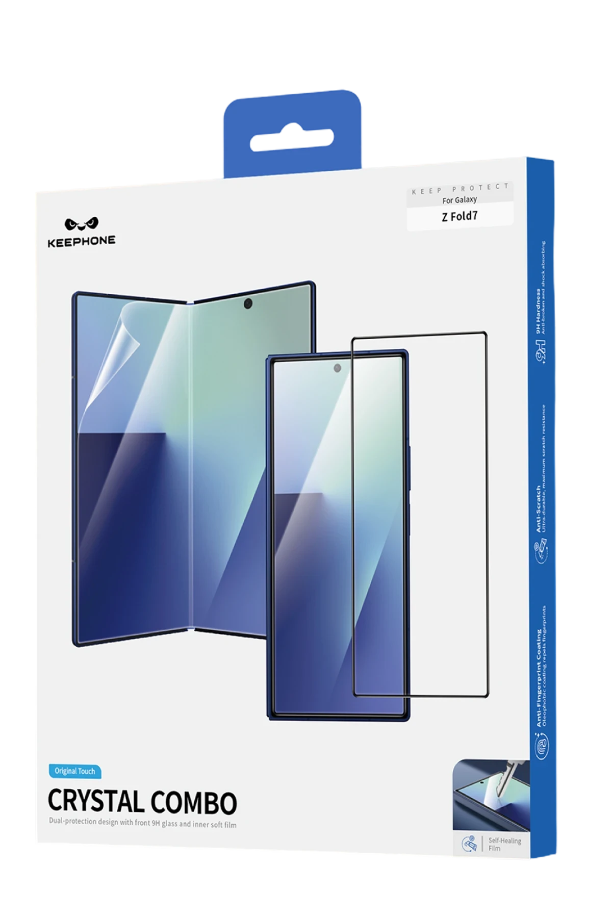Keephone Samsung Galaxy Z Fold 7 Crystal Combo 2.5D HD Ekran Koruyucu