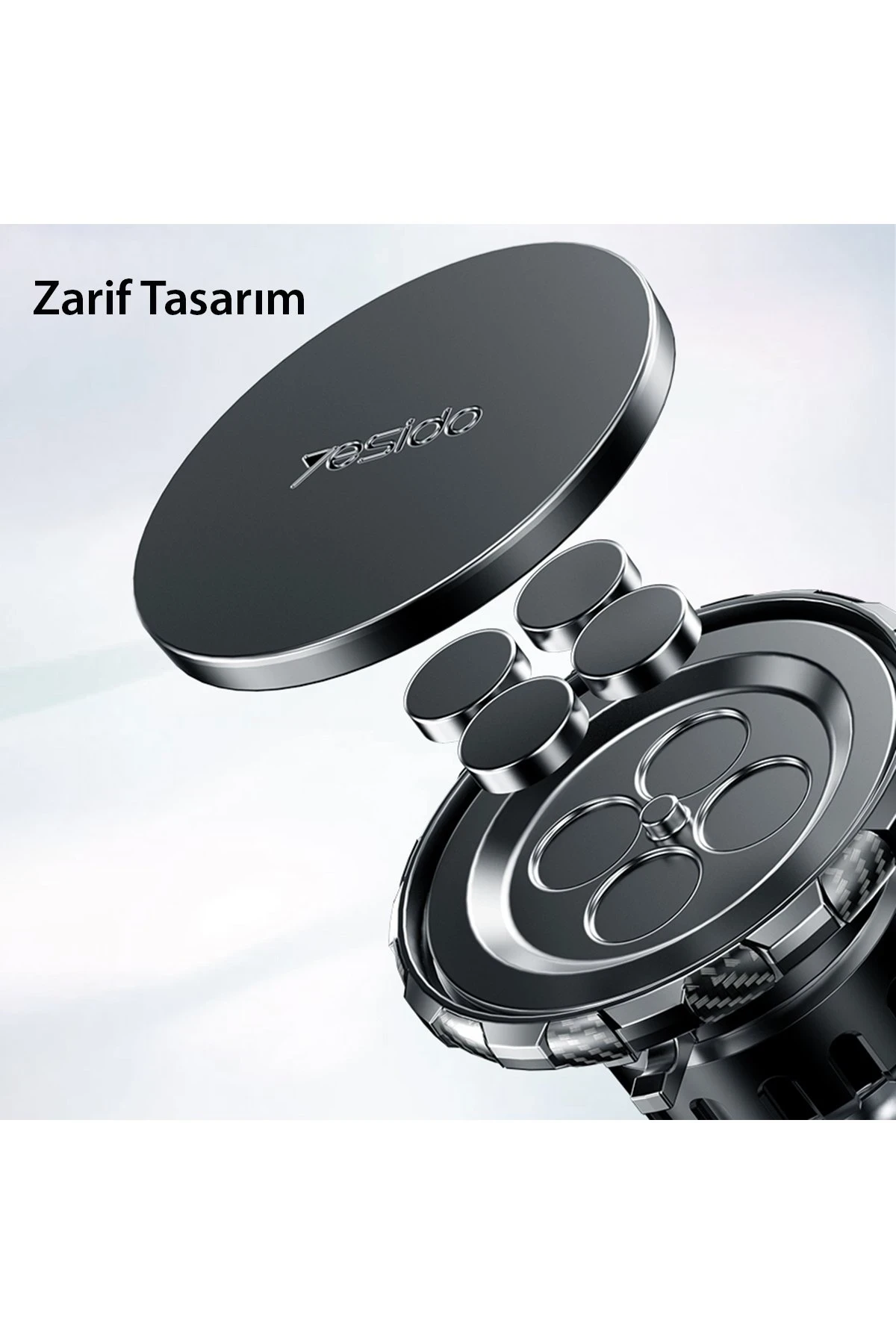 Yesido C160 360 Derece Ayarlanabilir Vantuzlu Manyetik Magsafe Araç Tutucu