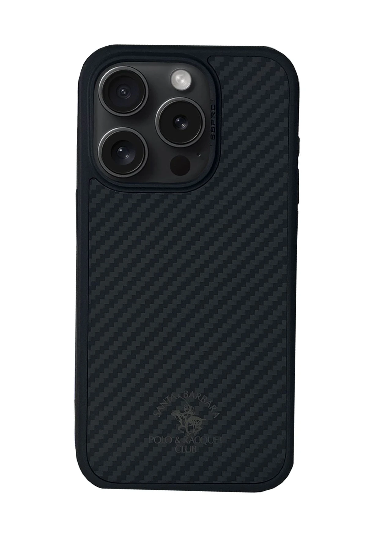 Santa Barbara Polo Racquet Club iPhone 15 Elvis Karbon Magsafe Kapak