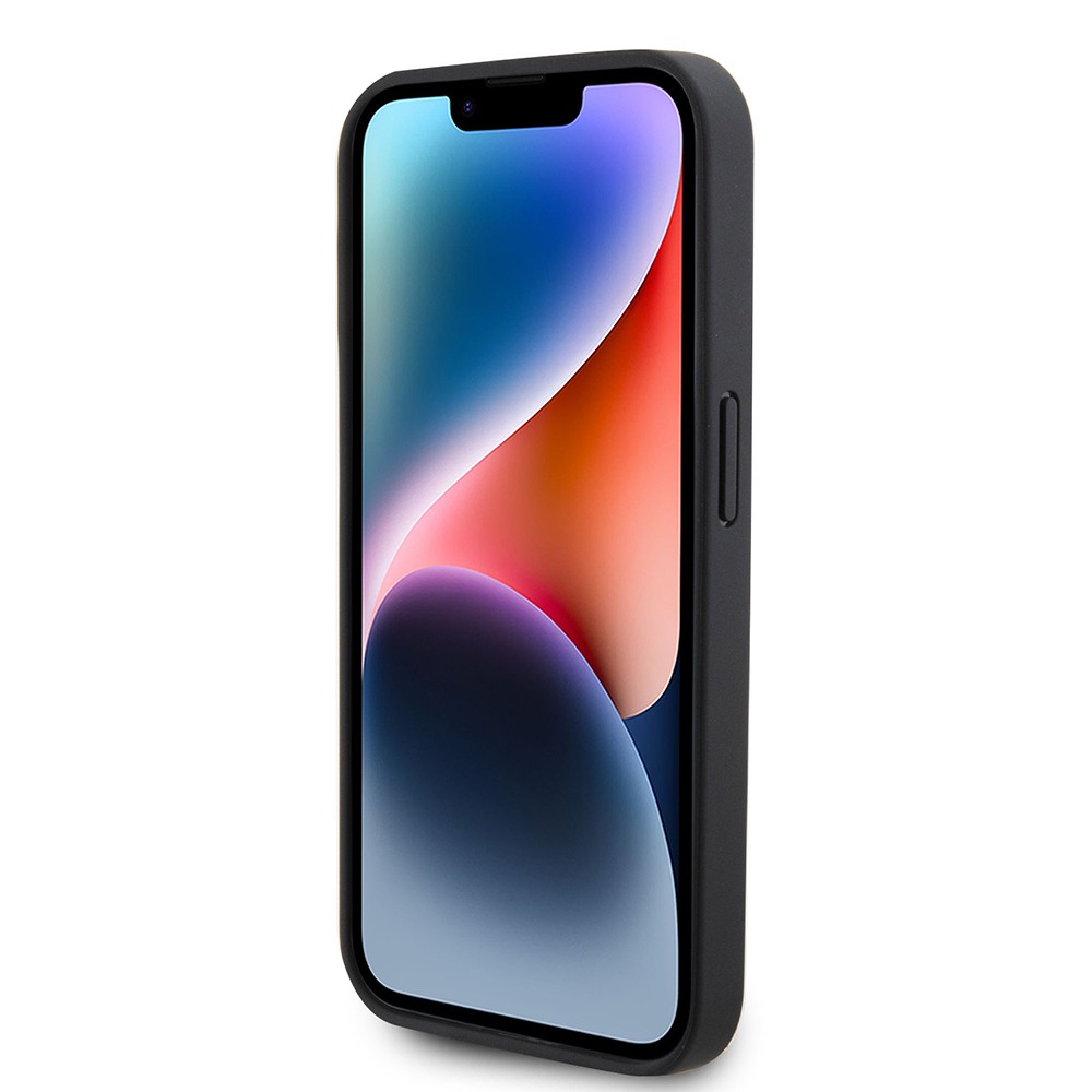 Apple iPhone 15 Pro Kılıf Ferrari Orjinal Lisanslı Deri Dikişli Arka Yüzey Metal Logo Tasarımlı Kapak