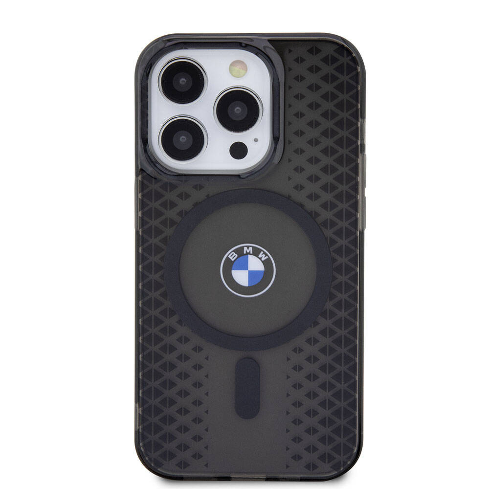 Apple iPhone 15 Pro Max Kılıf BMW M-safe Şarj Özellikli Transparan IML Signature Orjinal Lisanslı Kapak