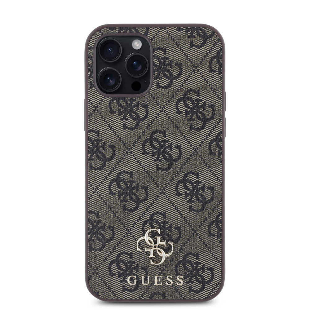 Apple iPhone 12 Pro Kılıf Guess Orjinal Lisanslı M-safe Şarj Özellikli Small 4G Classic Kapak