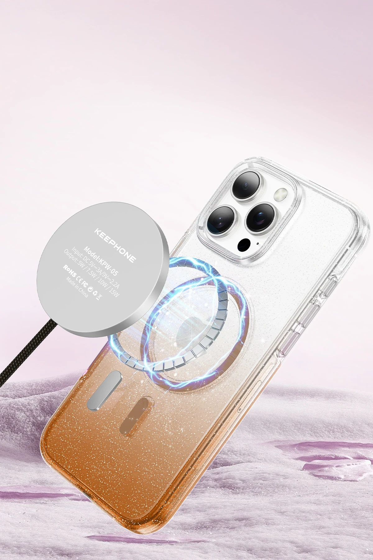 Keephone iPhone 16 Lillian Simli Magsafe Kılıf