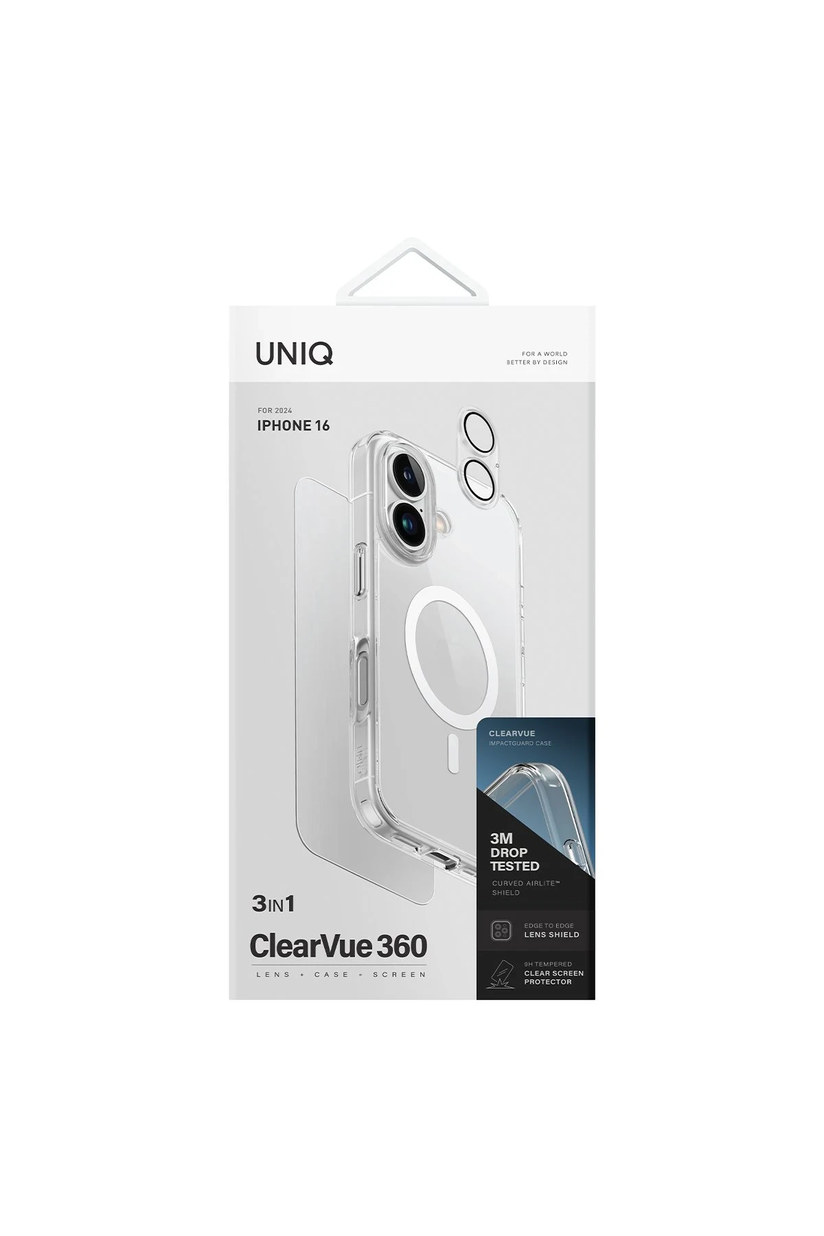 Uniq iPhone 16 Plus Clearvue Magsafe 3in1 Set Kapak