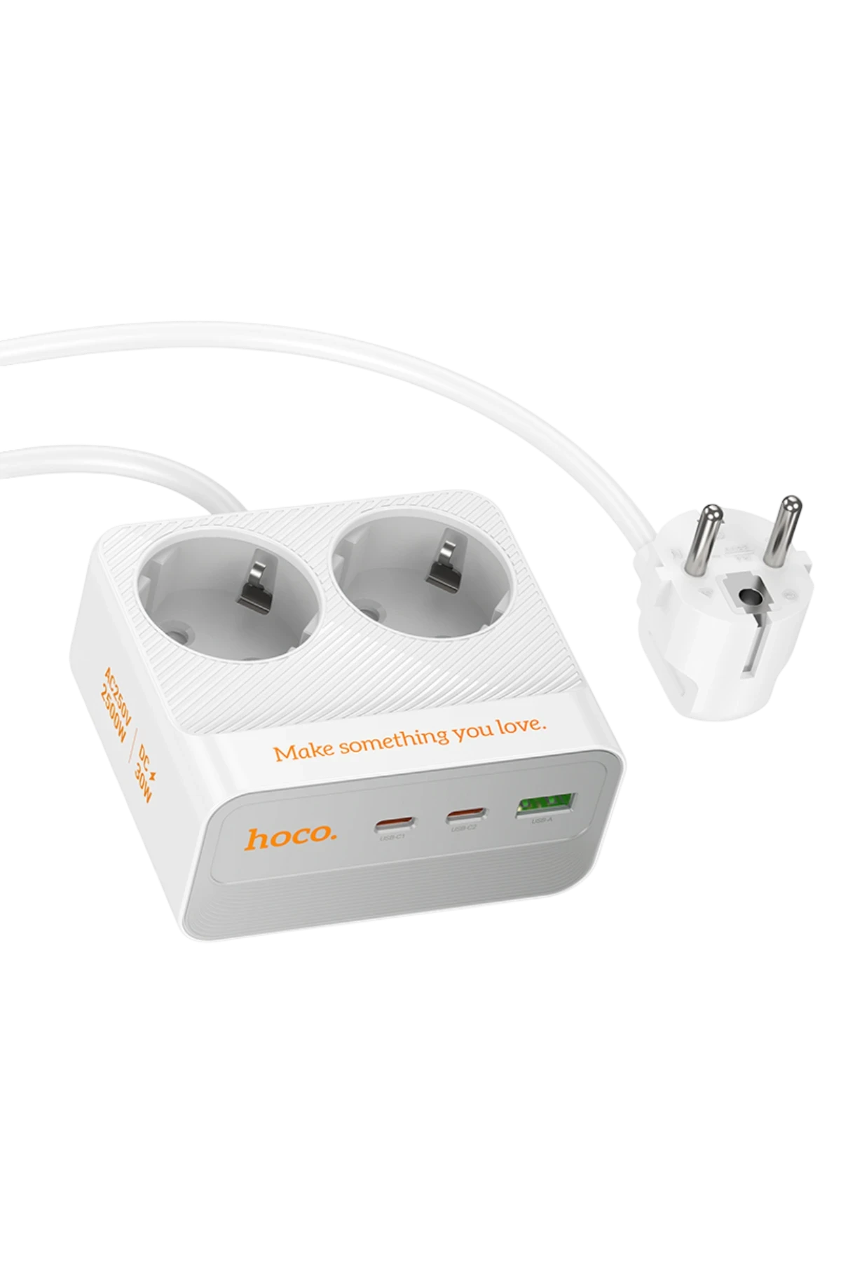 Hoco. AC27 Descanso 5in1 2M 2500W Priz Dönüştürücü