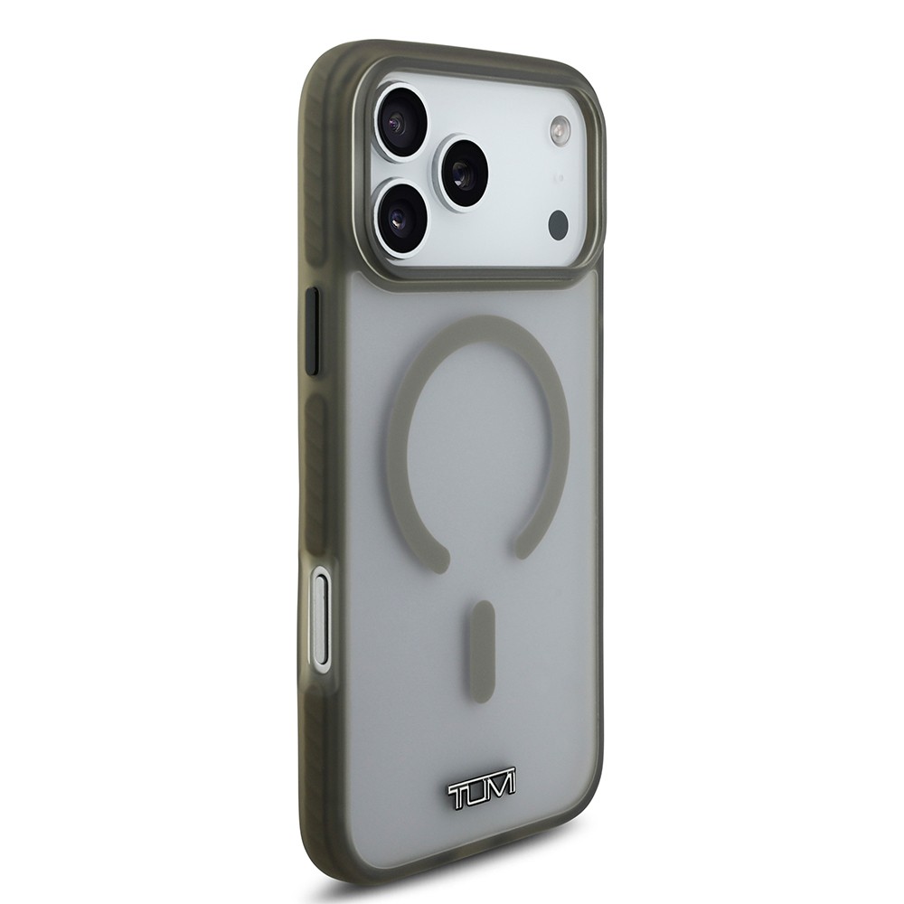 Apple iPhone 17 Pro Max Kılıf TUMI Orjinal Lisanslı M-safe Şarj Özellikli Buzlu Transparan Kapak