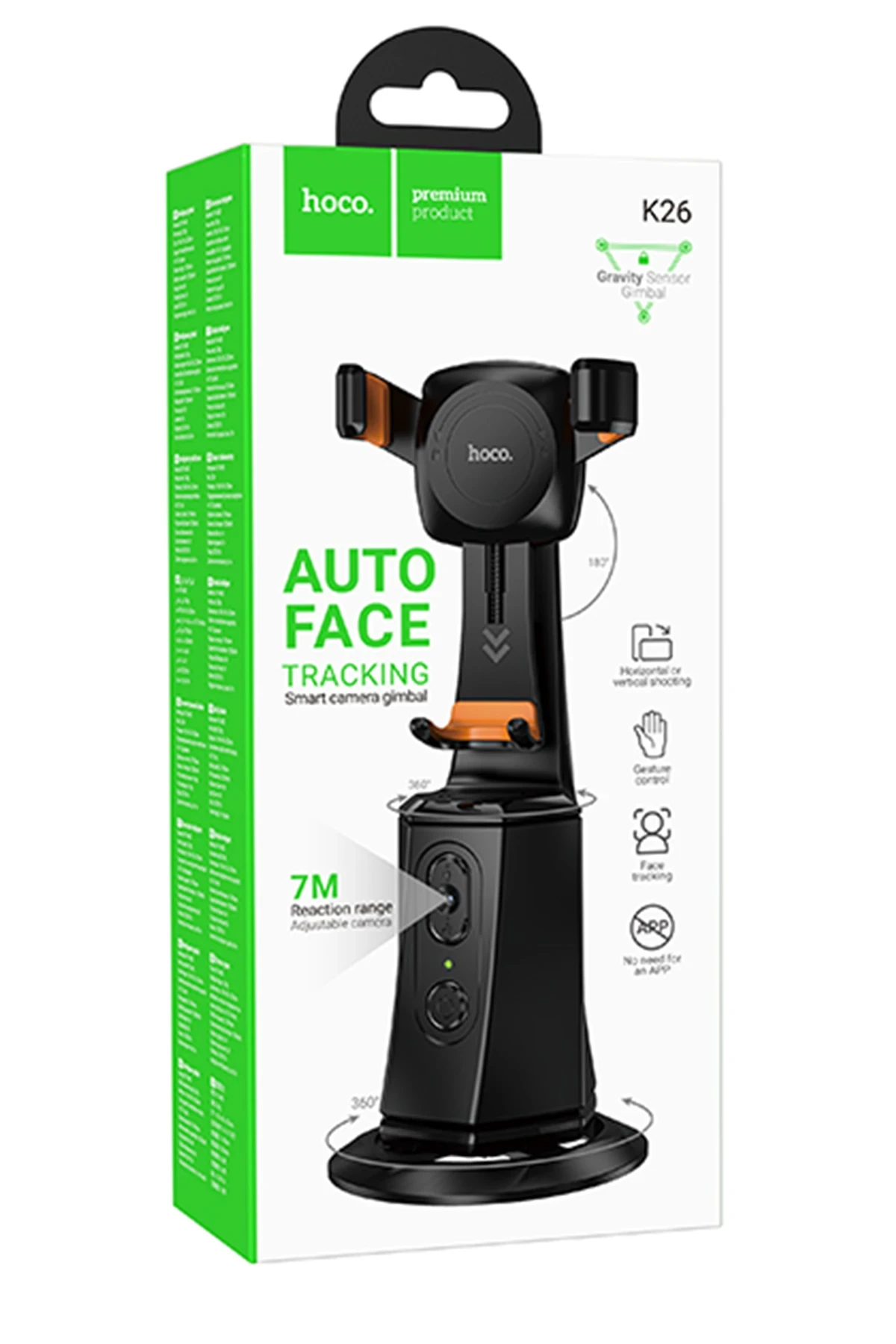 Hoco. K26 Otomatik Yüz Takipli Tripodlu Akıllı Selfie Gimbal