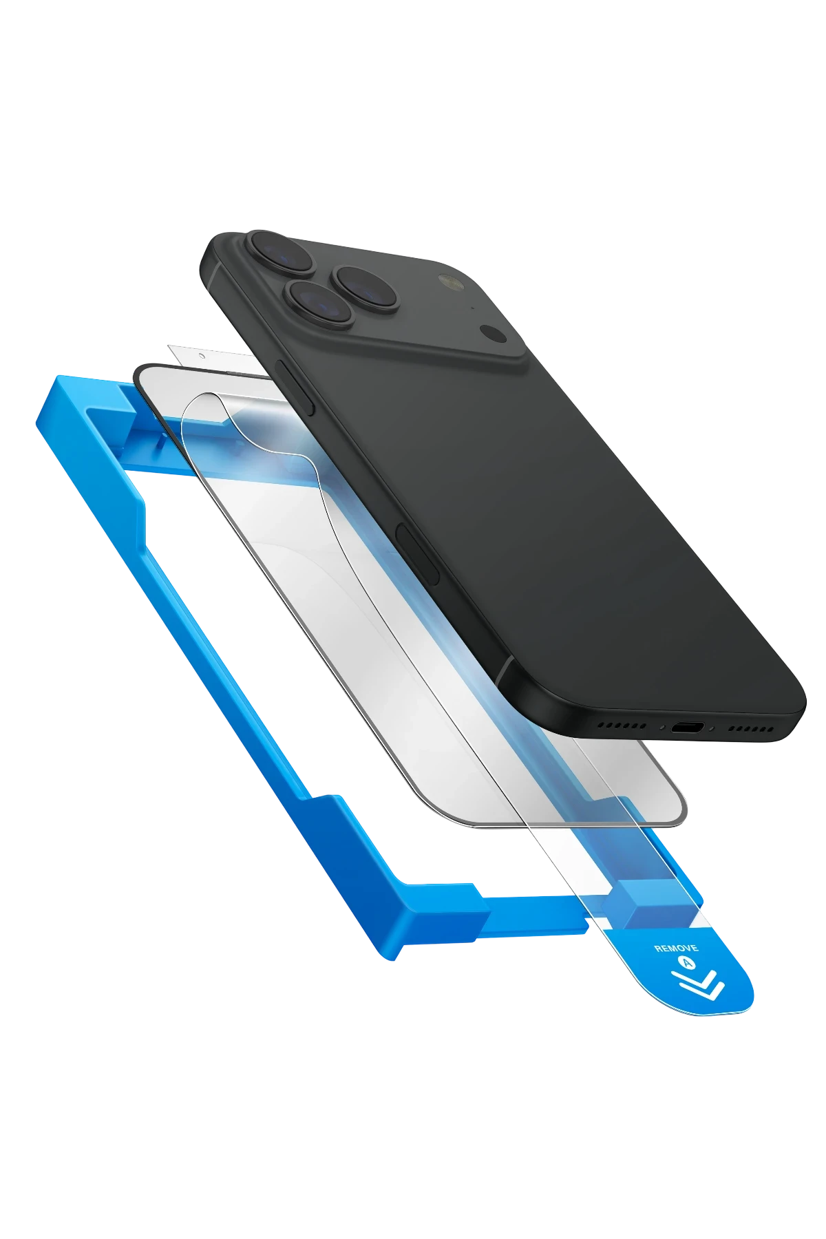 Uniq Apple iPhone 17 Pro Max Optix Exofit Vivid Applicator HD Cam Ekran Koruyucu